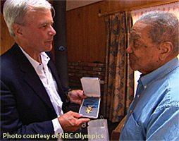 Tom Brokaw with Vernon Baker